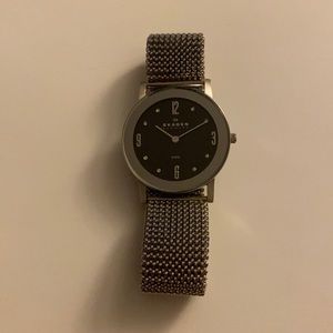 Skagen stainless steel glass face watch